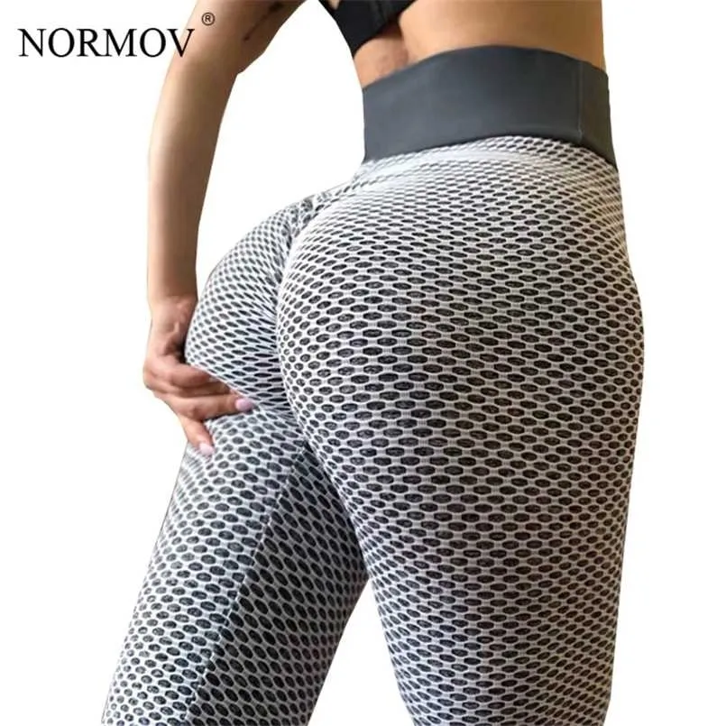 NORMOV Taille Haute Dot Fitness Leggings Femmes Workout Push Up Leggings Activewear Leggings Fitness Feminina Jeggings 211108