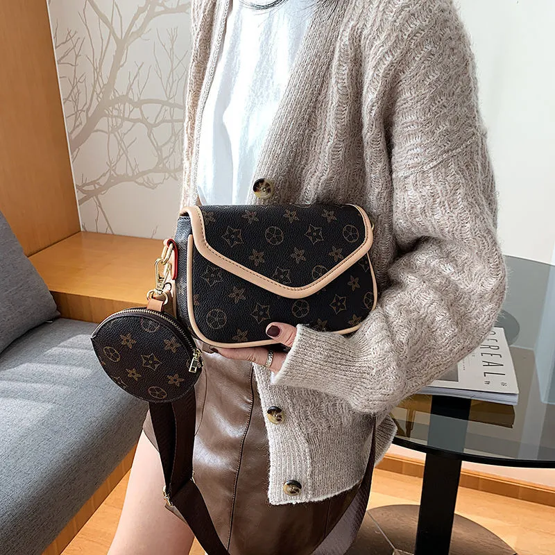 일일 가방 여자 가방 크로스 바디 올 매칭 2021 새로운 레트로 숄더 가방 학생 패션 한국 스타일 간단한 휴대 전화