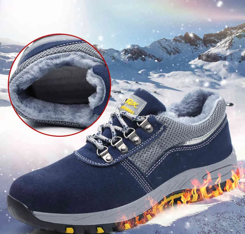 Steel toe safety boots ankle wild storage safety shoes breathable leather wearresisting old safety shoes construction site shoes1256249