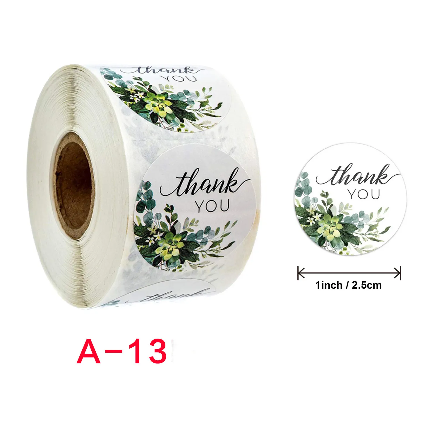 500 Thank You Round Circle Sticker Labels For Scrapbooking, Envelopes,  Gifts, Flowers, And Weddings 1 Inch 2.5cm Greenery And Stationery Labels  Perfect For Bridal Showers And Gifts From Uniquebridalboutique, $6.04