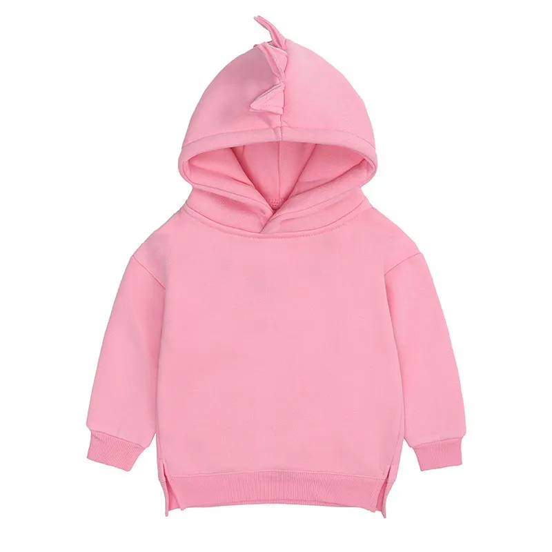 Nyfödda spädbarn barn baby flickor för pojkar våren hösten kausal dinosaurie hoodie tröja långärmad solid varm outfit