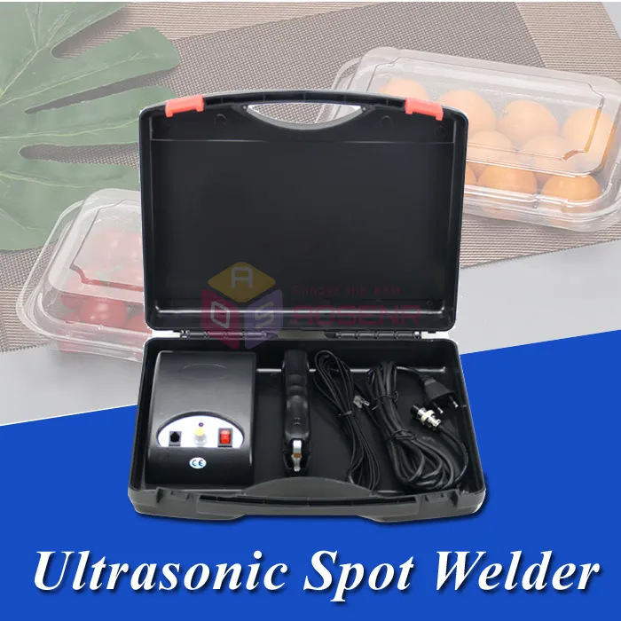 Ultrasonic Welding Machine PVC Plastic Meal Box Spot Welder Mini Clamp Type Welder Cake Box Sealer