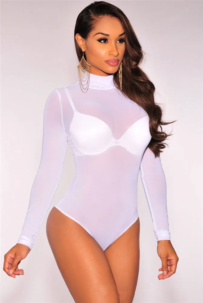 Transparent Sexy Intimates Mesh Bodysuit Long Sleeve Jumpsuit Womens One  Sheer Leotard Piece Underwear Teddy From Ture_beauty, $14.53