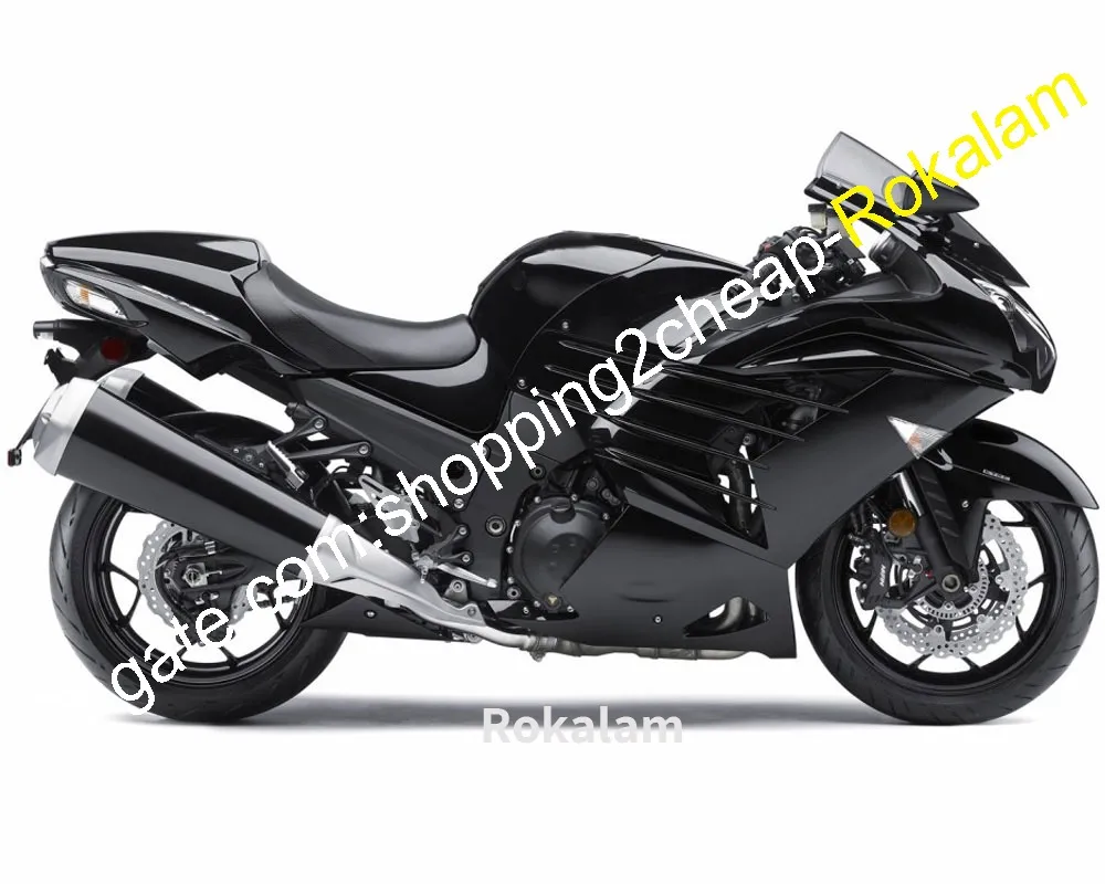 Dla Kawasaki ZX-14R 2012 2013 2014 2015 ZZR1400 ZZ-R1400 ZX14R ZX 14R Czarny Sport Moto Flouring (Wtryskarka)