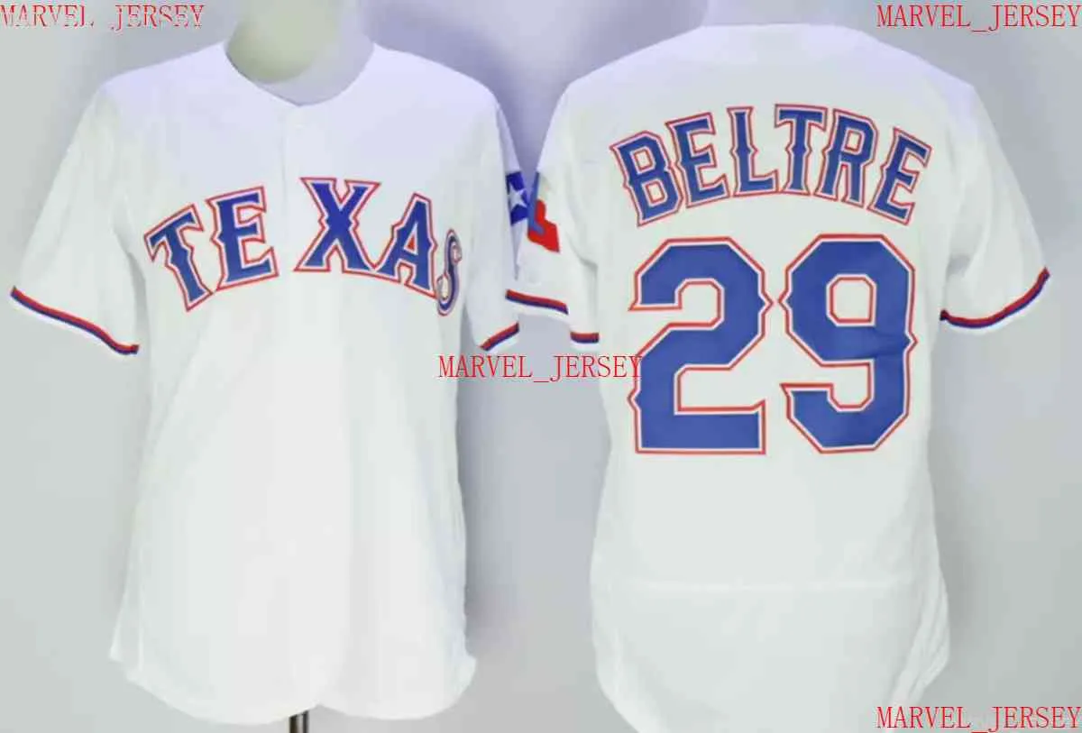 Män kvinnor ungdomar Adrian Beltre basebolltröjor syade anpassa alla namnnummer Jersey XS-5XL