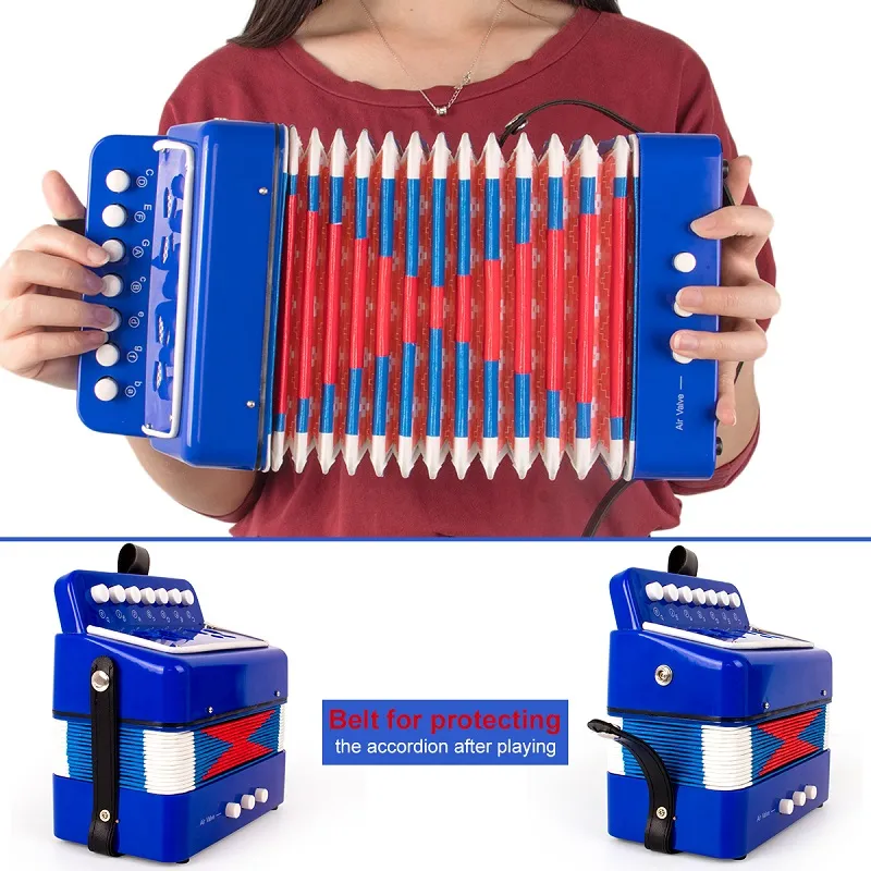 Wholesale 7 Key Accordion Set Perfect Accordion Tube Toy Gift For