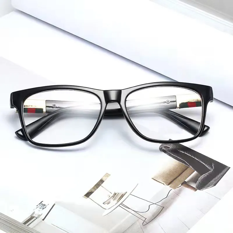 Rahmen für Designer-Brillen, helle Gläser, weiße Linse, hochwertige Damen- und Herren-Sonnenbrillen, Outdoor-Mode, P