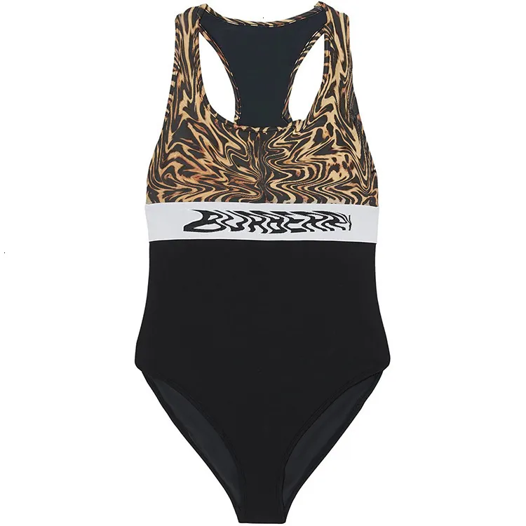 2021 جديد قطعة واحدة ملابس السباحة أحادية الكتف الإبداعية إلكتروني مطبوعة الرسن bikini13