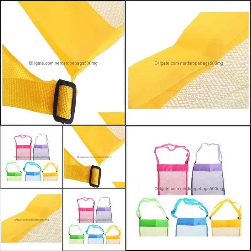 21*21cm Blanks children mesh shell beach seashell bag kids beach toys receive bag seashell storage bags Blanks children mesh shell