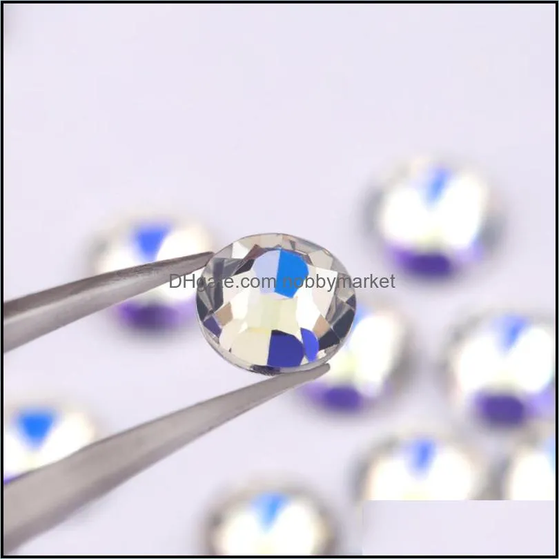 Moonlight purple SS3-SS20 Glass Rhinestone Flatback DIY Nail Deco Beads Not Hotfix Use Glue 1440pcs Wedding Deco