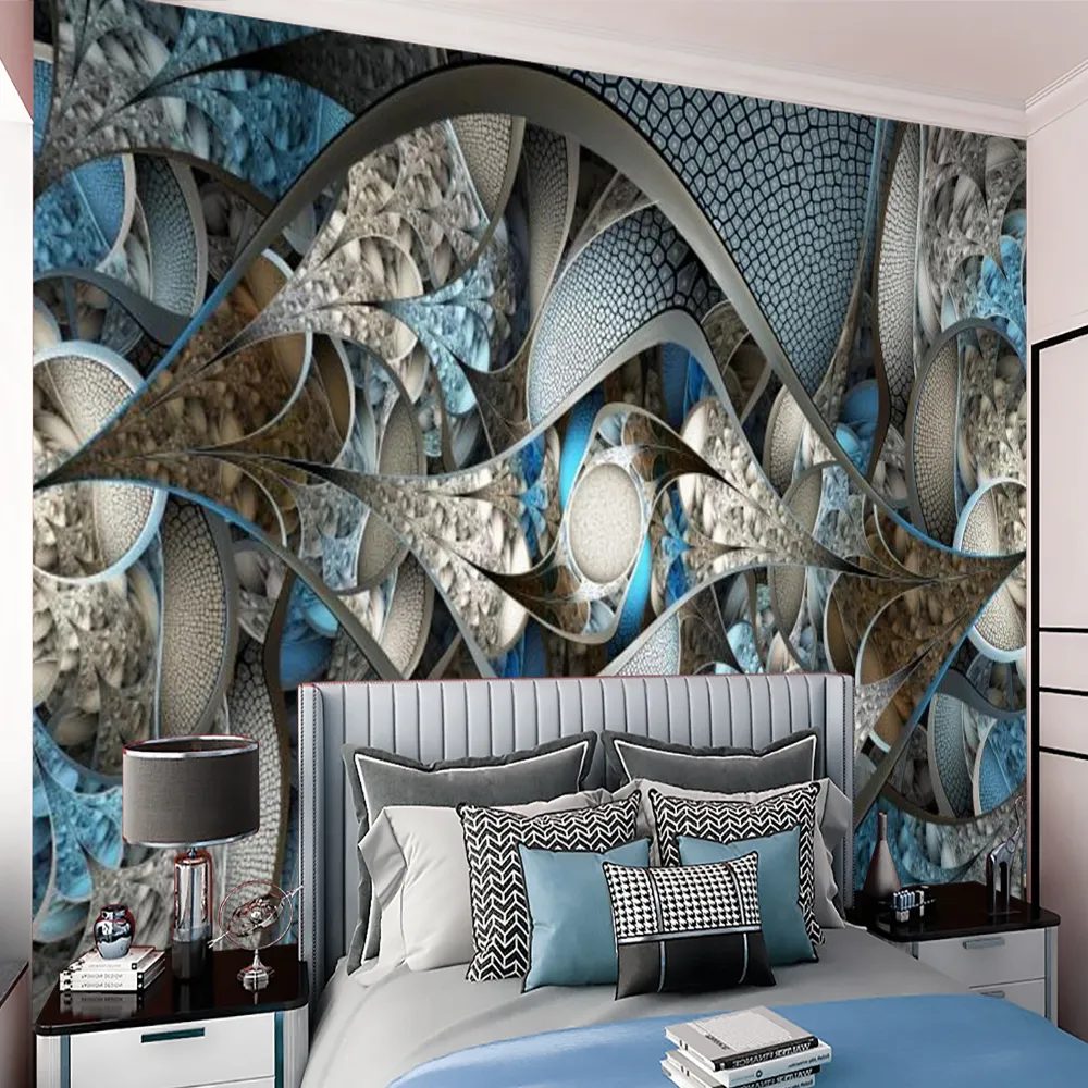 Classic 3d Wallpaper Wall Papers European Palace Luxury Flowers