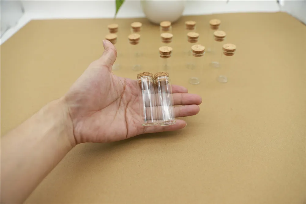 50pcslot Glass Bottle 22mm 35ml Test Tube Cork Stopper Mini Spice Bottles Container Small DIY Jars Vials Tiny Bottles glass (5)