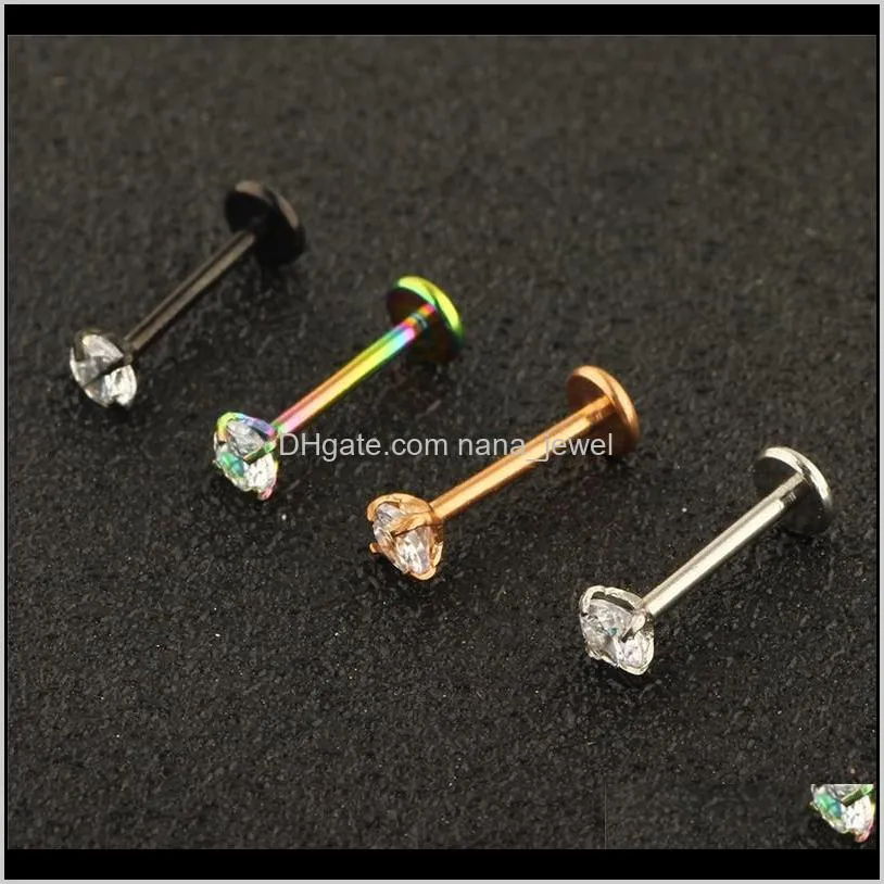 surgical stainless steel eyebrow nose lip captive bead ring tongue piercing tragus cartilage earring body jewelry