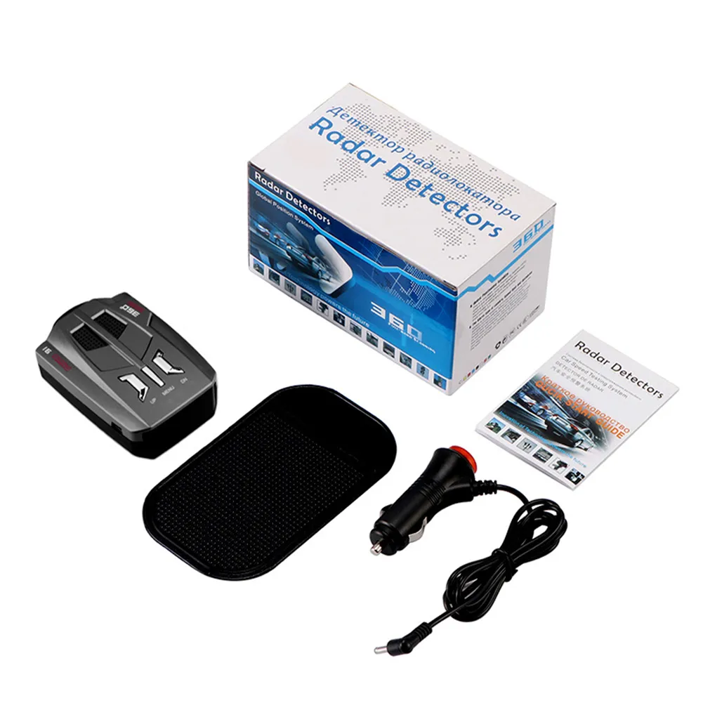 V9 Automotive Car Radar Detector Voice Alert Warning 16 Band Auto LED Display English / Russian Version Radar-Detector Tool