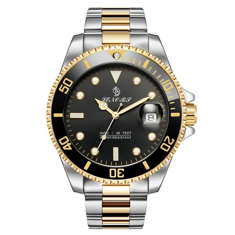 Montres-bracelets hommes montres automatique noir montre en acier inoxydable étanche affaires Sport mécanique montre-bracelet Sub Mariner