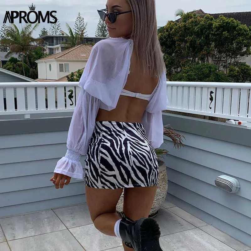 Zebra deals split skirt