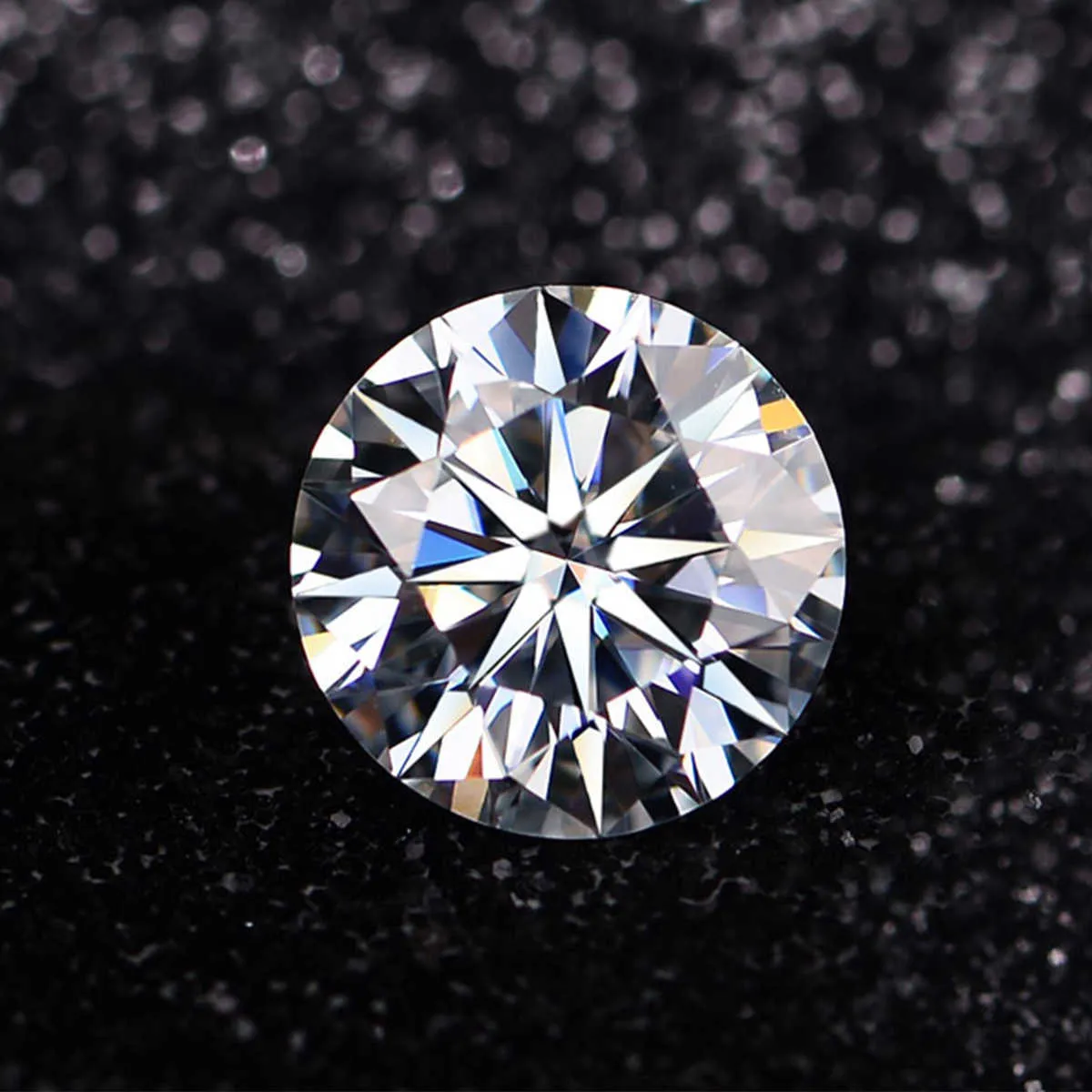 Pietre preziose sciolte di colore D da 0,1 ct a 6 ct reali Pietre di moissanite Diamanti di laboratorio con passaggio di prova di diamanti rotondi per gemme ad anello con certificato H1015