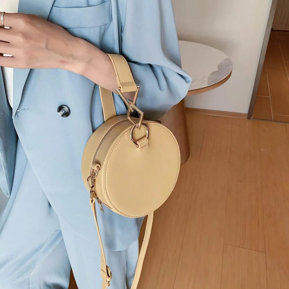 Bolso redondo, bolsas de mensajero de moda para mujer, bolso cruzado 2020, bolso de mano con patrón de cocodrilo clásico, Bolsa femenina K726
