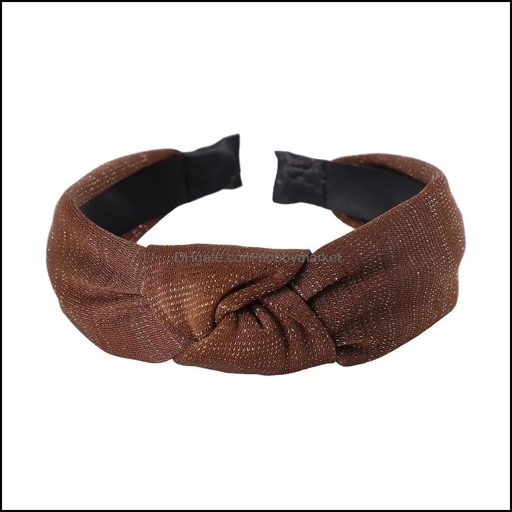 Solid Color Headband Hair Accessories Women Girls Party Hair Hoop Velvet Handmade Winter Hair Bezel Headwear