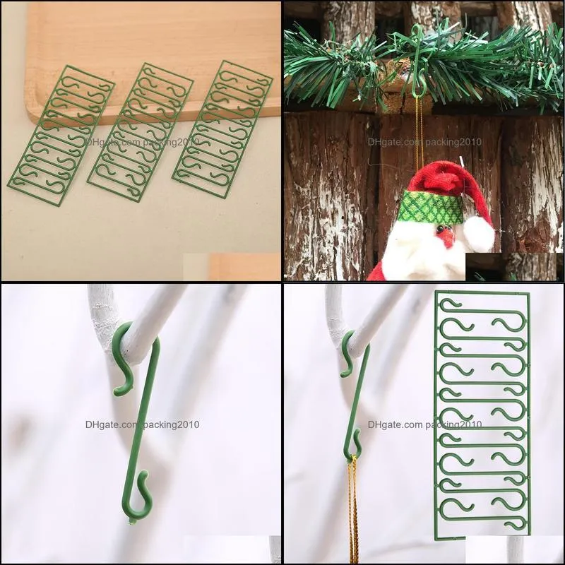 Christmas Decorations 100PCS Ornaments For Home Dolls Santa Claus Hanging Hooks Pendants Tree Decoration1