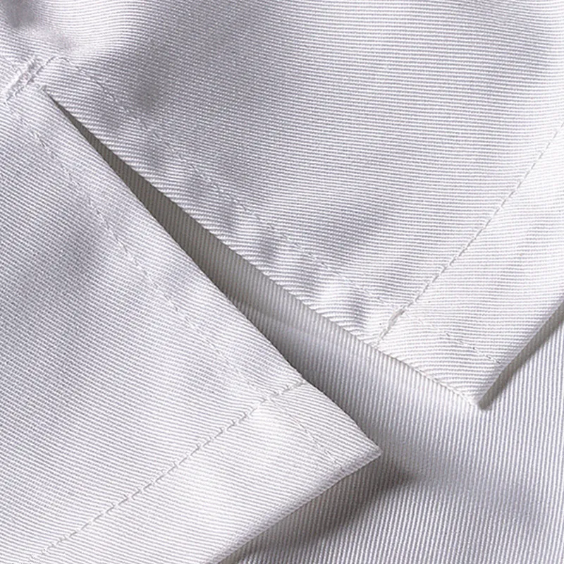 Black White Long Sleeve Chef Shirt D74-8