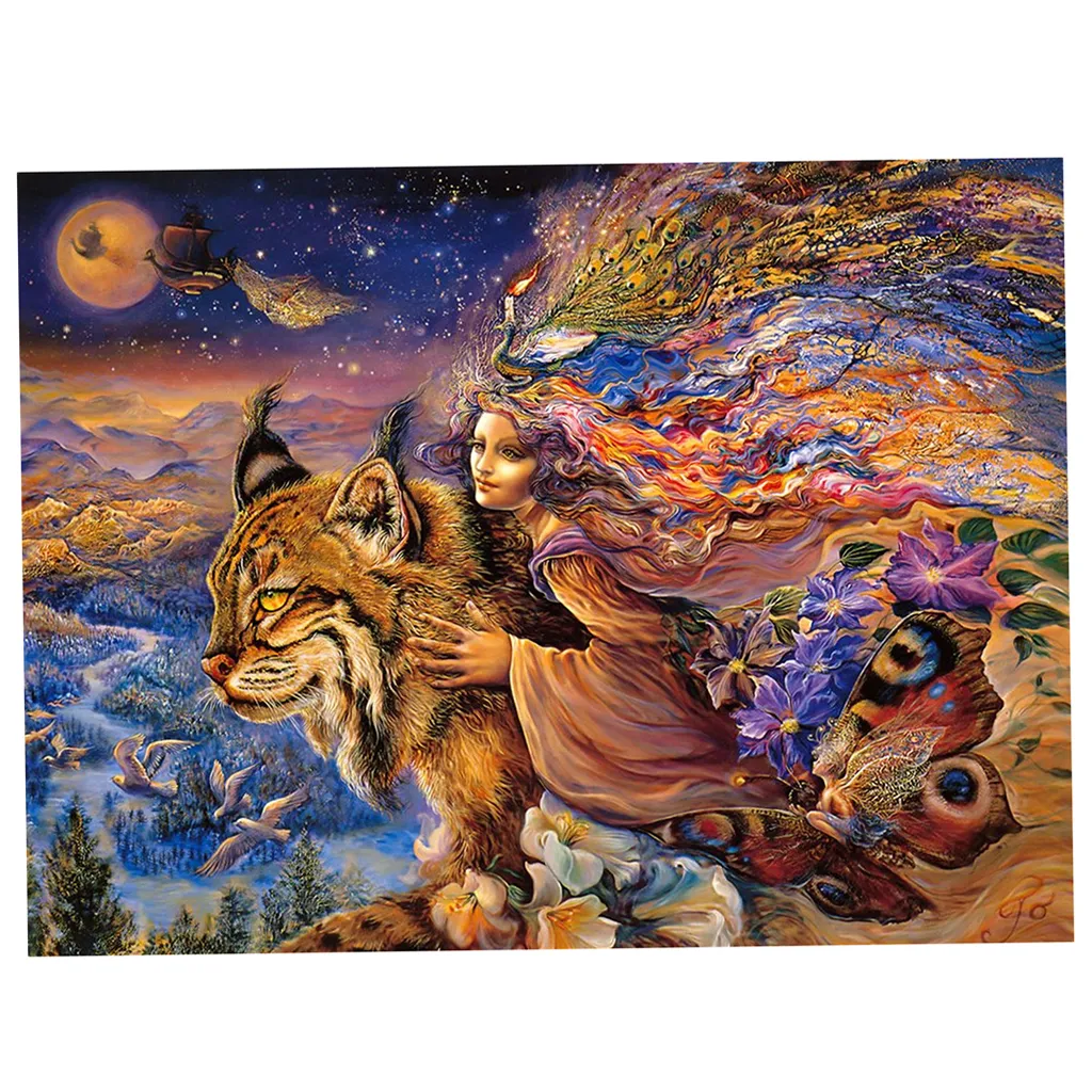 DIY 1000 Pieces Puzzle Set Beautiful Painting Country Landscape Jigsaw Toy Kids Adult Gifts