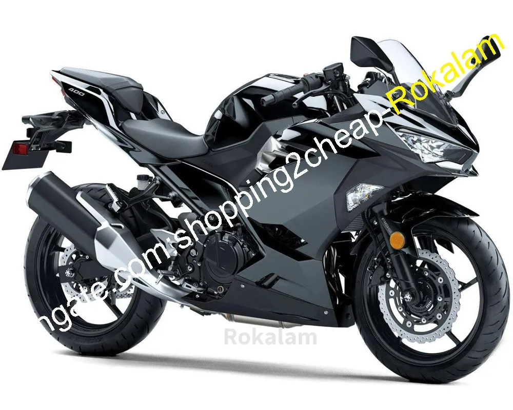 Black Aftermarket survival kits for Kawasaki Ninja 400 2018 2022 Motorbike Fairing