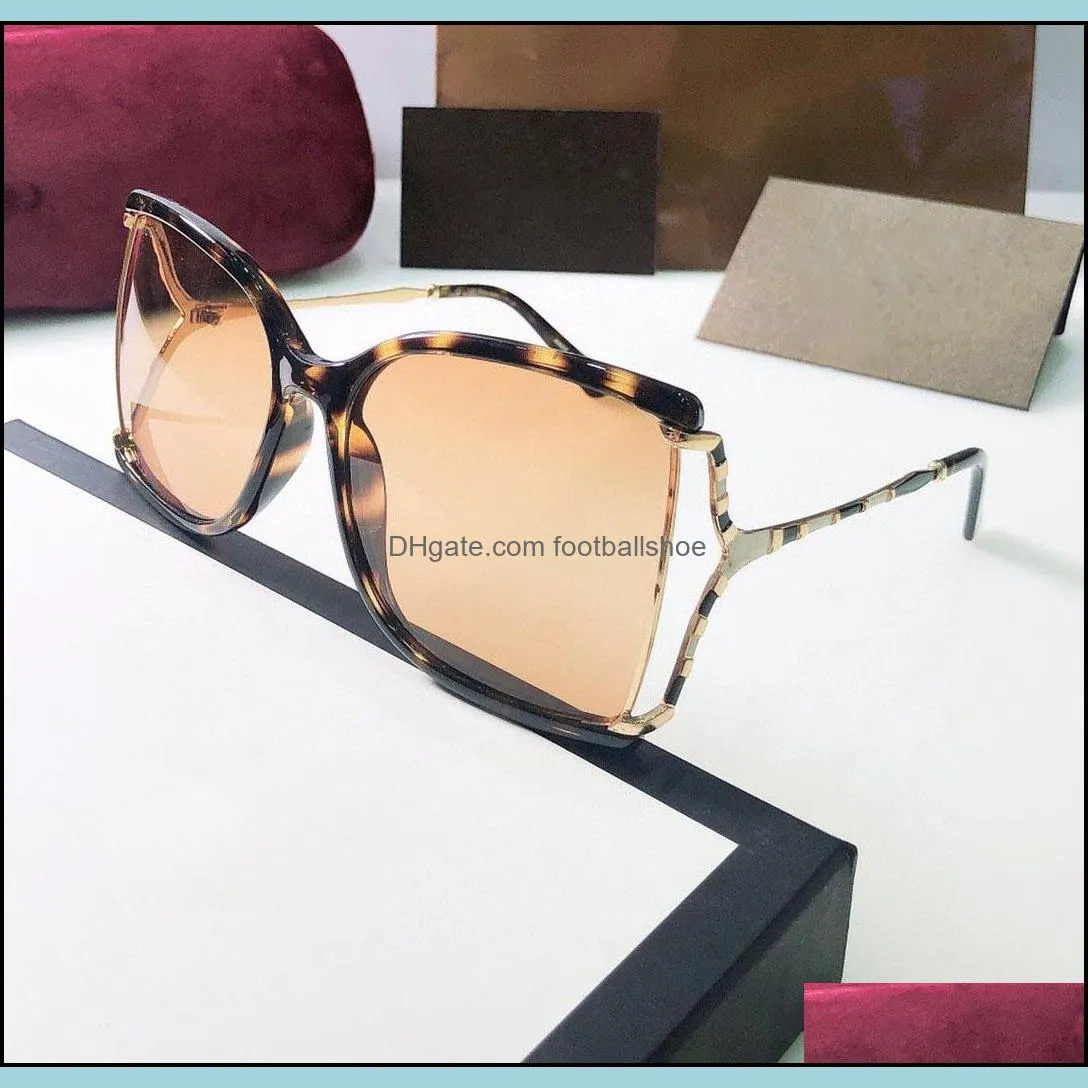 Top 0592 Original high quality Designer Sunglasses for mens famous fashionable Classic retro luxury brand eyeglass Fashion design women square big frame