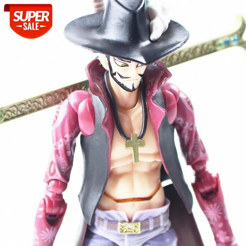 21cm Um Pedaço De Ação Figura Mihawk Dracule Com Espada Anime Colecionável  Modelo Brinquedos # Hr7j De $230,14