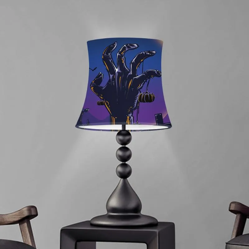 Lâmpada Coberturas Capas Halloween Deesign Table Screen Lampshade Pó à prova de poeira Decoração de casa Lavável Sombra Pantalla Para Lámparas