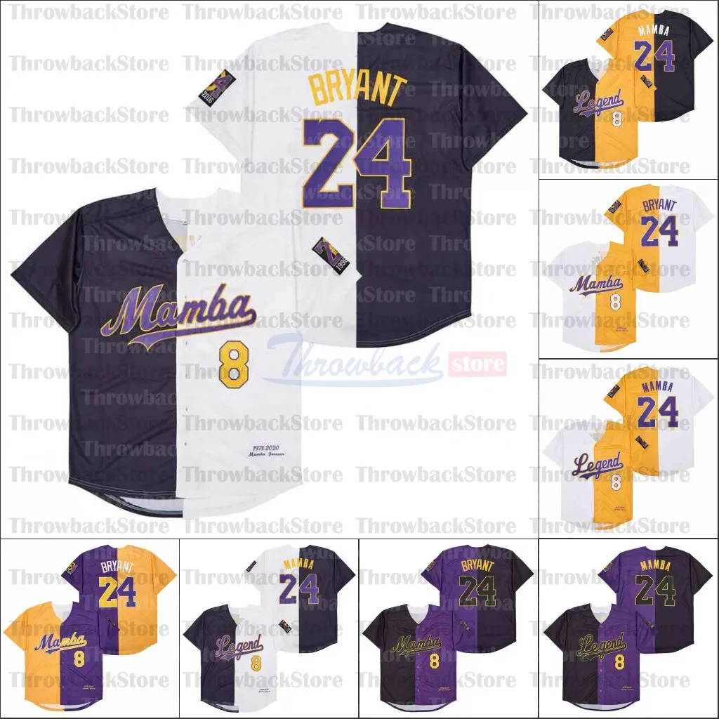 Maillots Retro Legend Baseball 1978-2020 Version Split BRY Ancien Mam queen ba noir blanc jaune Violet