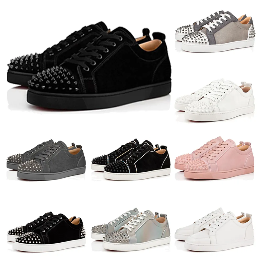 Designer Shoes Rivet Sneakers Men Shoe Brand Spikes Sneaker Fashion Stylist Shoes Suede Trainers Luxury Couple Low Trainer