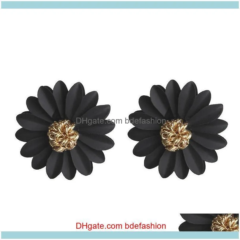 New Korean Jewelry Pearl Earrings Women Long Flower Earring Bohemian Dangle Drop Earrings Party Gifts Mix Colors