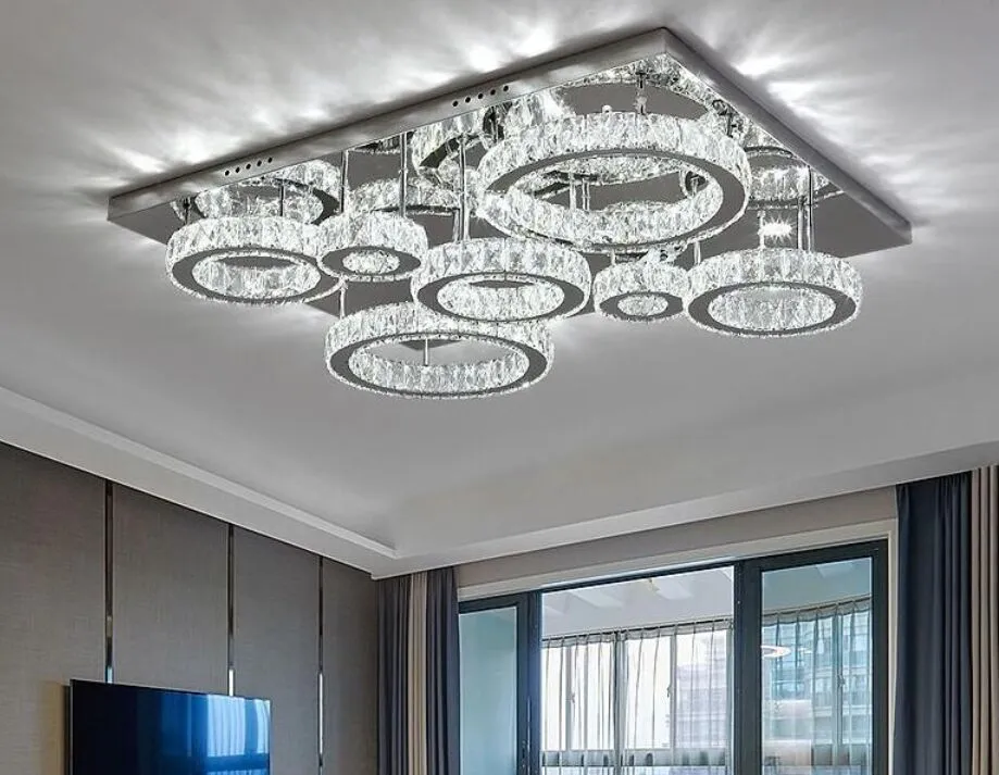 Luxury Crystal Crystal Ceiling Lamp For Living Room, Bedroom, And