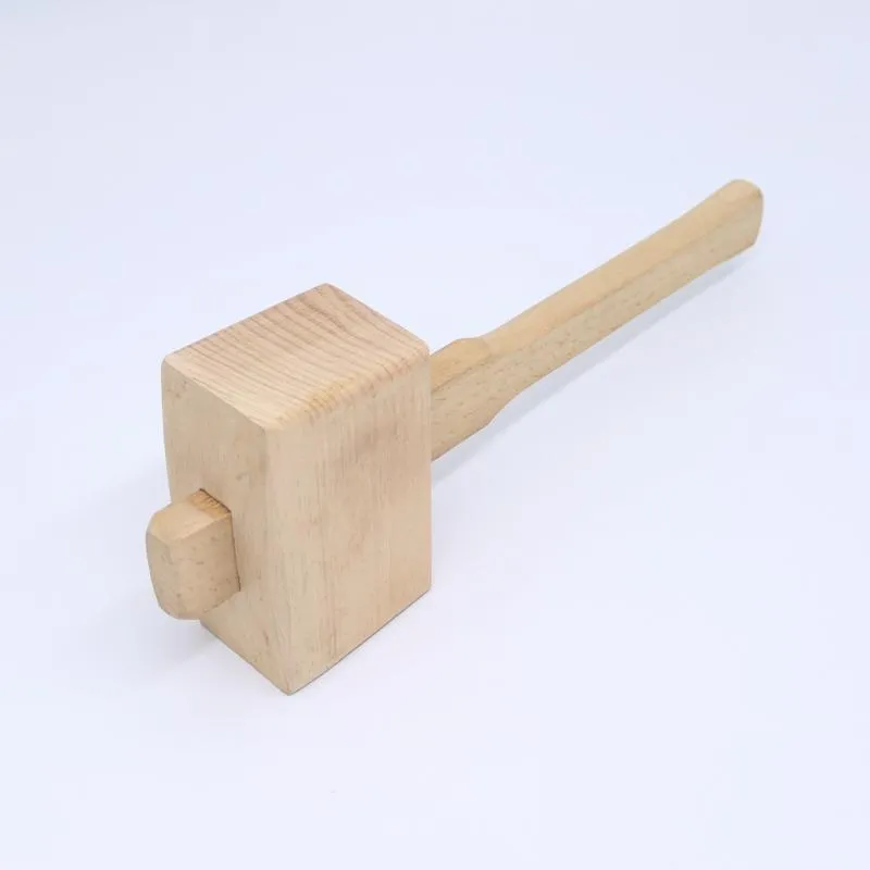 Dikiş Kavramları Araçlar Kayın Katı Sertlik Carpenter Ahşap Ahşap Bar Ezilmiş Buz Mallet Çekiç 3 Boyutları DIY kurulum