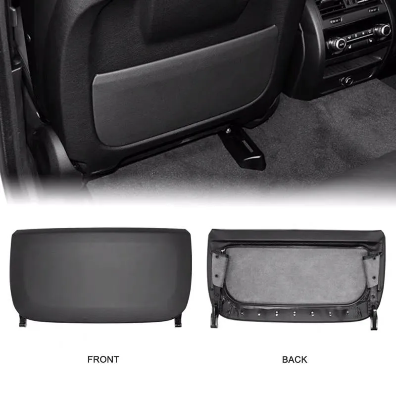 Car Organizer Front Seat Backrest Storage Pocket Cover Genuine Leather Back Staorage Panel For B-MW F10 F11 F01 F02 F04