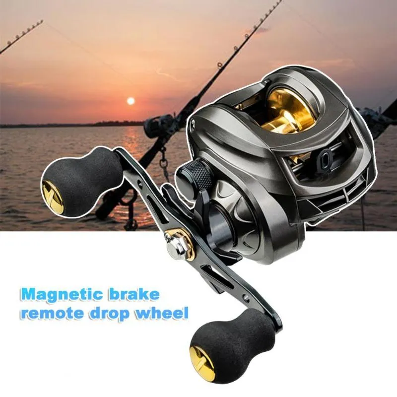 Baitcasting Reels AK2000 Magnetic Brake Metal Fishing Reel Rotating Button  12 Gears Explosion Proof Line Water Drop Wheel For Outdoors From 24,98 €