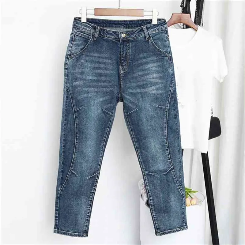 Spring Autumn High Waist Boyfriend Jeans For Women Trousers Denim Harem Pants Woman Plus Size Pantalones Mujer Vaqueros 210708