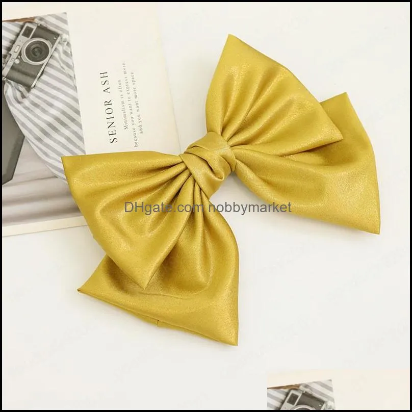 Silk Satin Big Bow Barrette hair Pin Girls Women Headwear Hair Accessories