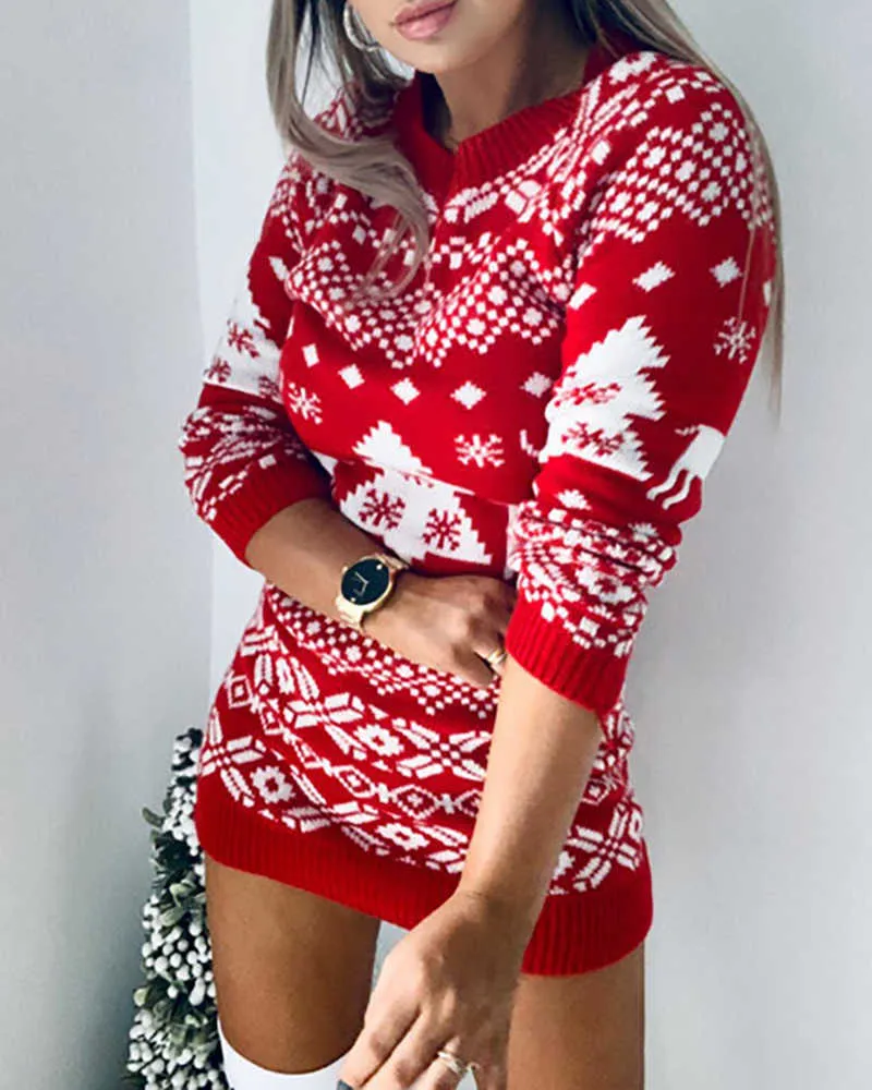 white christmas dresses Pom-Pom Tree Ornament Dress: Women's Christmas Outfits main image 0