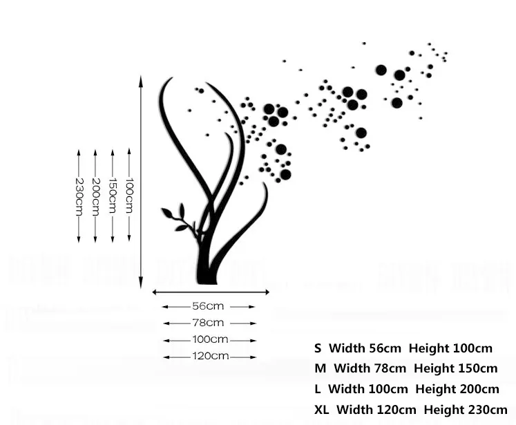 Modern Tree Mirror Crystal Acrylic Wall Stickers... From Cong09, $15.3 ...