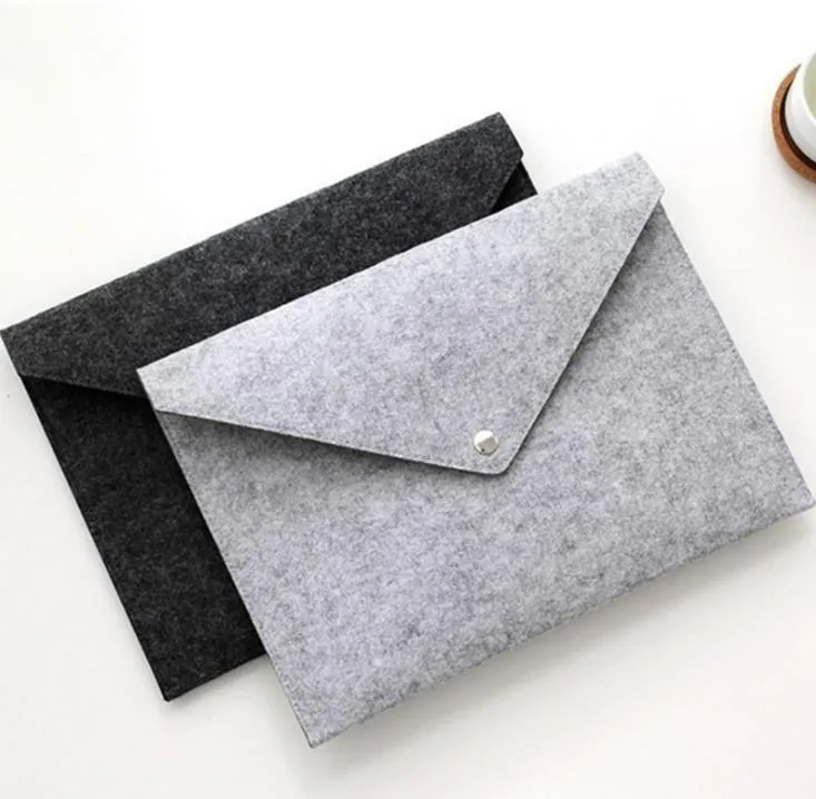 File Folder Felt Holder Documents Envelope Luxury Office Durable Briefcase Document Bag Paper Portfolio Case Letter Envelopes A4 Folders SN4089