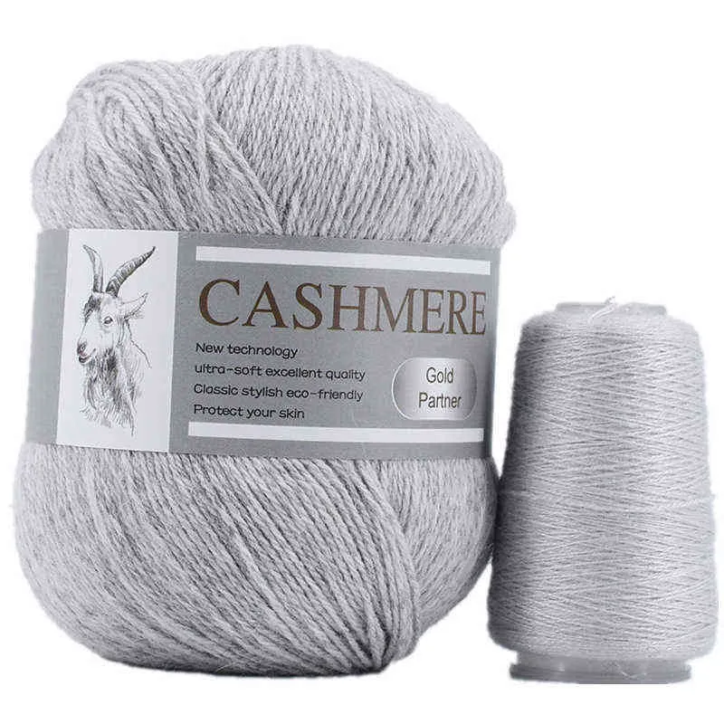 1PC 100% filato di cashmere mongolo morbido all'uncinetto lavorato a mano maglione per bambini lana di visone filato di cashmere per maglieria filo per maglieria migliore qualità Y211129