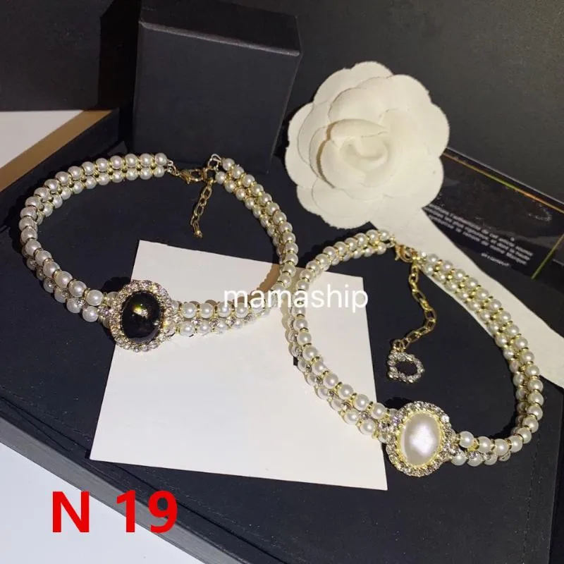Chokers wyolbrzymiają elegancką pani perłowy luksusowy barokowy naszyjnik dla kobiet Wysokiej jakości Vintage Luxious Jewlry Girl N19