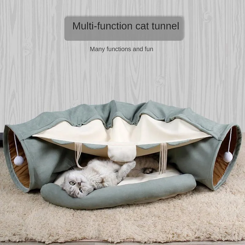 Małe Animal Supplies Pet Cats Tunel Interaktywny Odtwórz Zabawki Mobilne Składane Fretki Łóżko Tunele Kryty Zabawki Kociak Wykonywanie Produ