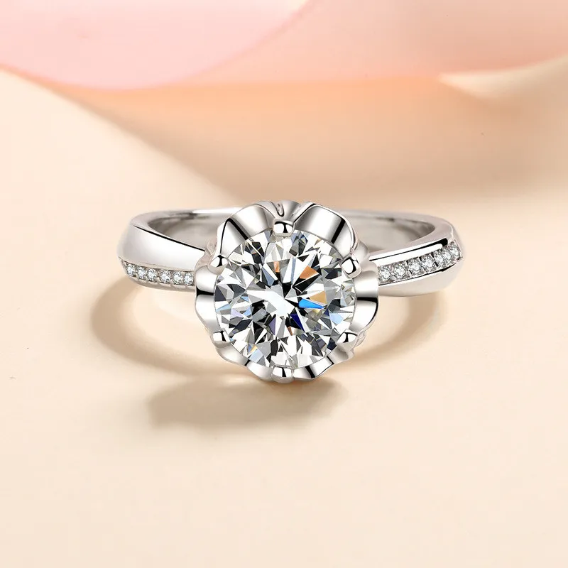 Raw diamond plum engagement ring 14k gold-Flower ring w/ rough uncut  gemstone - สตูดิโอ Majade Jewelry Design แหวนคู่ - Pinkoi
