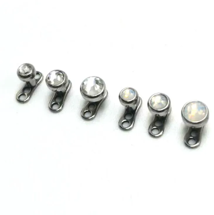 Plugs & Tunnels Drop Delivery 2021 316L Stainless Steel Skin Diver Piercing Micro Dermal Jewelry Body