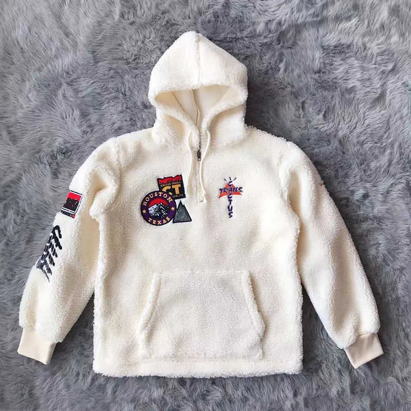 Travis Scott Cactus Trails Sherpa Hoodie Cashmere Embroidered