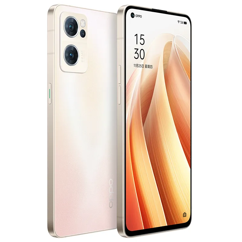 Original Oppo Reno 7 5g Mobiltelefon 12GB RAM 256GB ROM OCTA CORE 64.0mp HDR NFC OTG 4500MAH SNAPDAGON 778G Android 6.43 "Fullskärm Fingerprint ID Face Smart Cell Phone