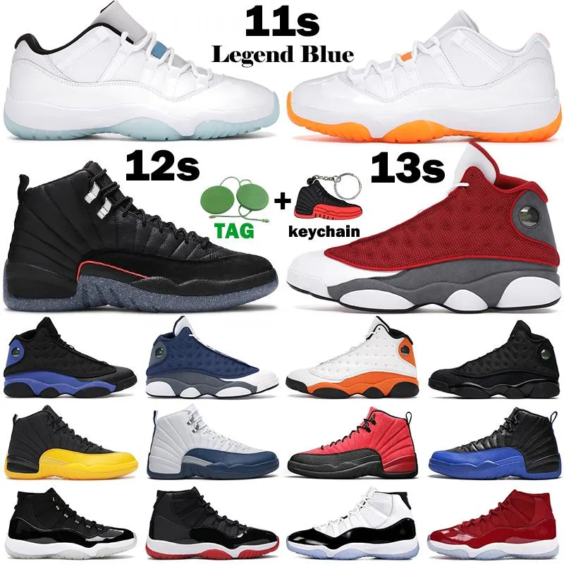 Buty do koszykówki mężczyźni kobiety 12s narzędzie Grind Reverse Flu Game Twist 11S Legenda Blue Low Bright Citrus 13S Red Flint Black Cat Obsidian Mens Sneakers